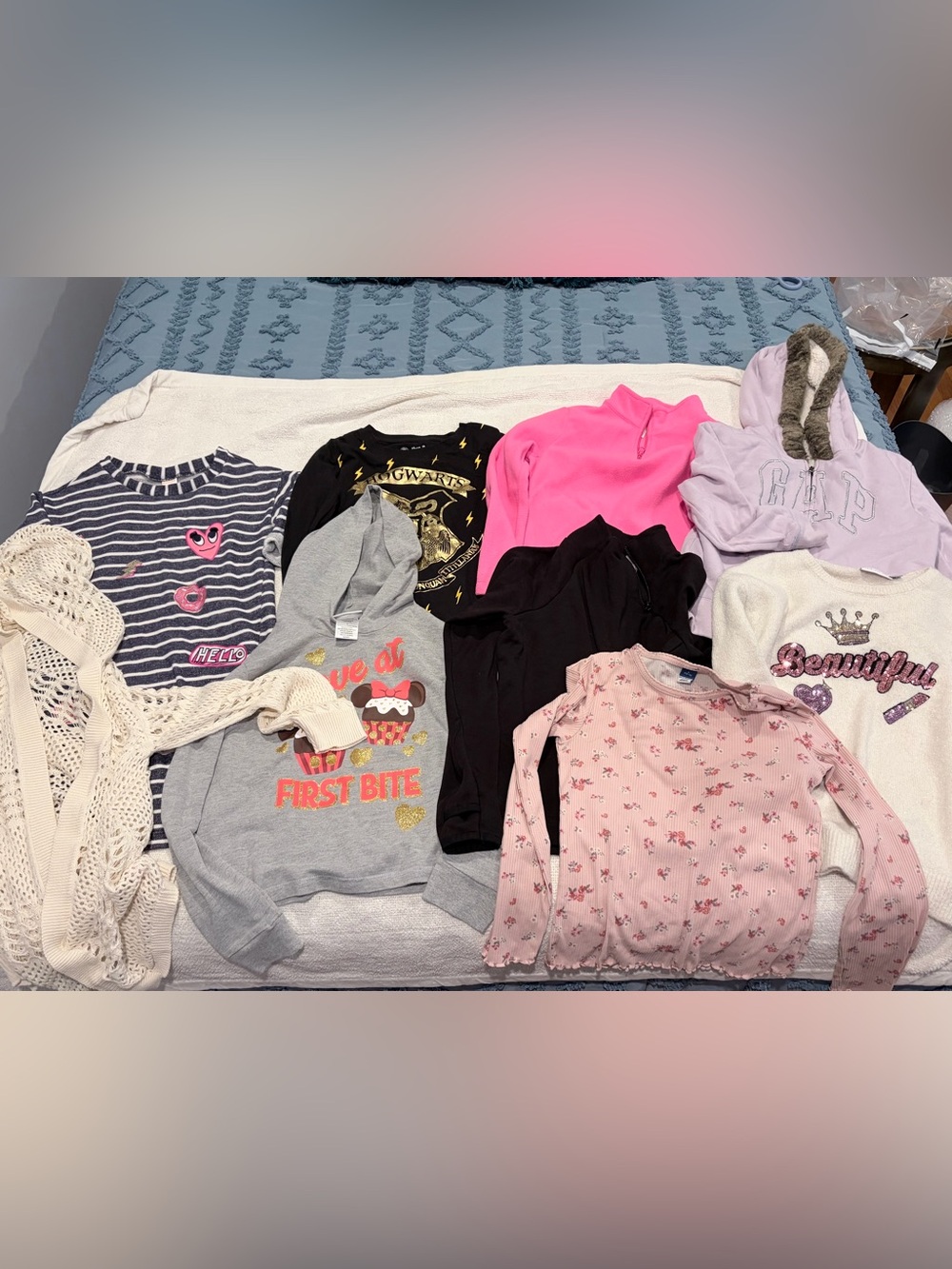 Girls Size Large Clothing Lot Gap Old Navy Gymboree Disney 9 Pieces